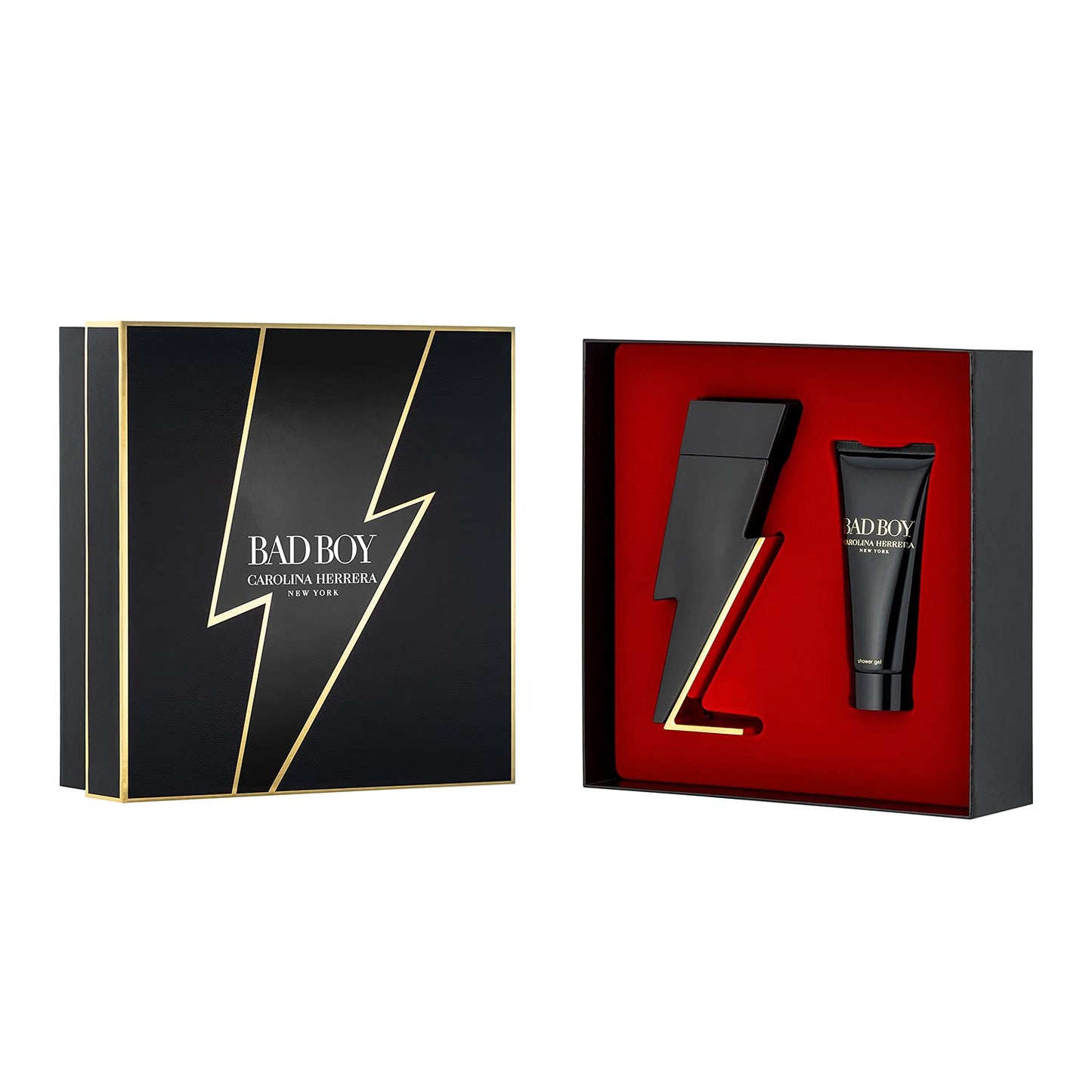 Bad Boy by Carolina Herrera for Men 2 Piece Set Includes: 3.4 oz Eau de Toilette Spray + 3.4 oz Shower Gel