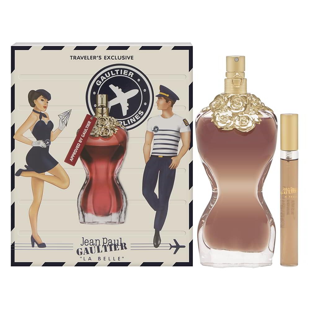 Jean Paul Gaultier La Belle for Women 2 Piece Set Includes: 3.4 oz Eau de Parfum Spray + 0.34 oz Eau de Parfum Spray