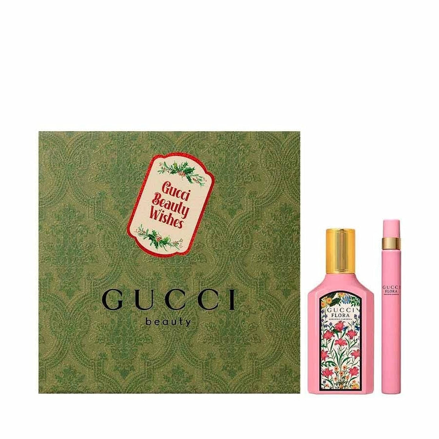 Gucci FLORA GORGEOUS GARDENIA 2 PCS SET FOR WOMEN: 1.6 EDP + 0.33 EDP