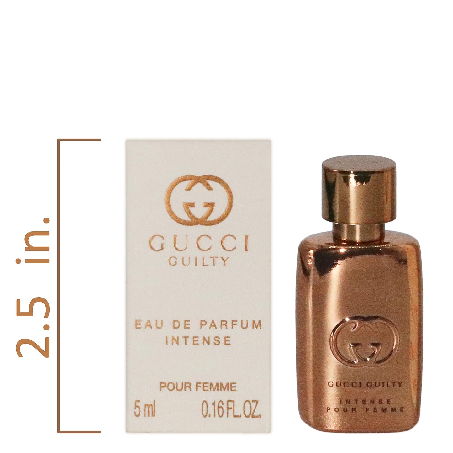 Gucci Guilty Perfume For Women Eau De Parfum Intense Mini Perfume Splah .16 Fl Oz